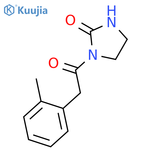2-IMIDAZOLIDINONE, 1-[(2-METHYLPHENYL)ACETYL]- structure