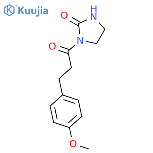 2-Imidazolidinone, 1-[3-(4-methoxyphenyl)-1-oxopropyl]- structure