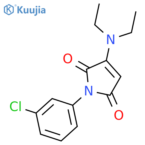 1H-PYRROLE-2,5-DIONE, 1-(3-CHLOROPHENYL)-3-(DIETHYLAMINO)- structure