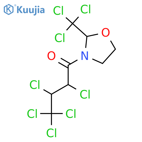 Oxazolidine, 3-(2,3,4,4,4-pentachloro-1-oxobutyl)-2-(trichloromethyl)- structure