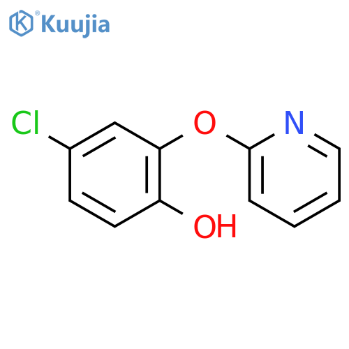 Phenol, 4-chloro-2-(2-pyridinyloxy)- structure