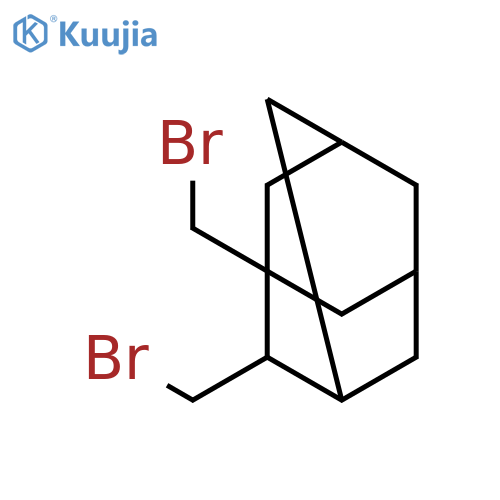 Tricyclo[3.3.1.13,7]decane, 1,2-bis(bromomethyl)- structure
