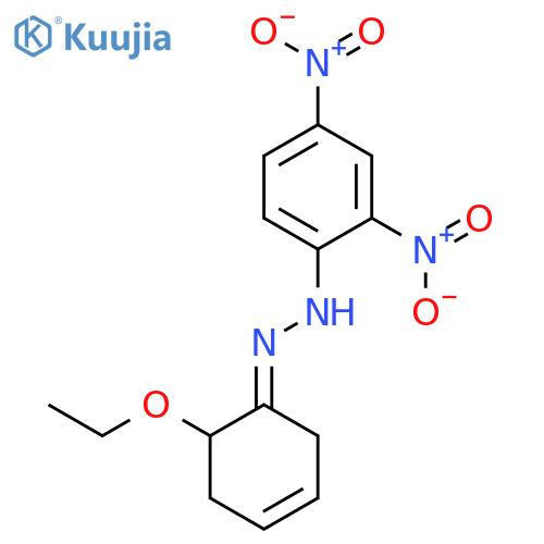 3-Cyclohexen-1-one, 6-ethoxy-, (2,4-dinitrophenyl)hydrazone structure