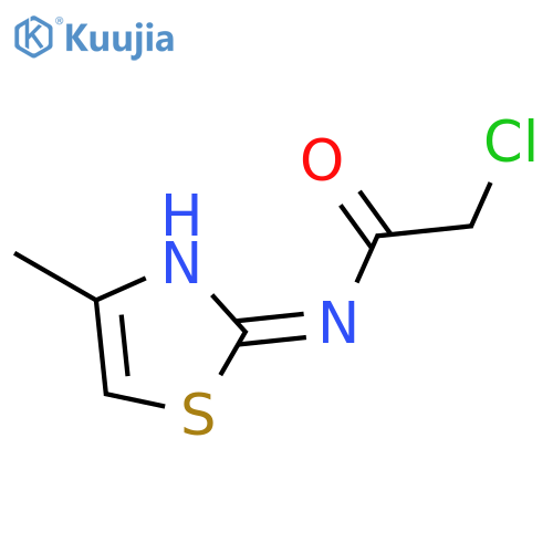 Acetamide, 2-chloro-N-(4-methyl-2(3H)-thiazolylidene)- structure