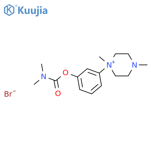 1-{3-[(dimethylcarbamoyl)oxy]phenyl}-1,4-dimethylpiperazin-1-ium bromide structure