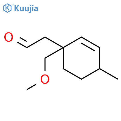 2-CYCLOHEXENE-1-ACETALDEHYDE, 1-(METHOXYMETHYL)-4-METHYL- structure