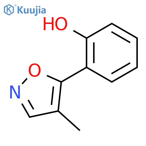 Phenol, 2-(4-methyl-5-isoxazolyl)- structure