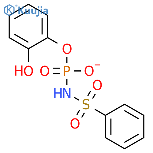 Phosphoramidic acid, (phenylsulfonyl)-, mono(2-hydroxyphenyl) ester structure