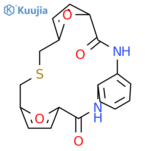1,15-dihydro-3,6:10,13-diepoxy-8,1,15-benzothiadiazacycloheptadecine-2,14(7H,9H)-dione structure