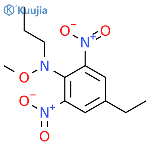 Benzenamine, 4-ethyl-N-methoxy-2,6-dinitro-N-propyl- structure