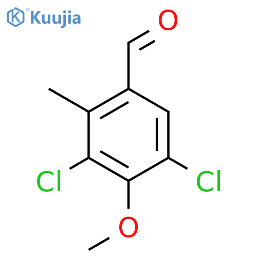 Benzaldehyde, 3,5-dichloro-4-methoxy-2-methyl- structure