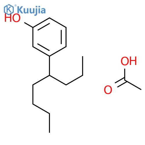 PHENOL, 3-(1-PROPYLPENTYL)-, ACETATE structure