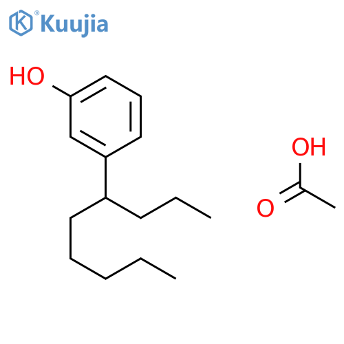 PHENOL, 3-(1-PROPYLHEXYL)-, ACETATE structure