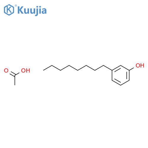 PHENOL, 3-OCTYL-, ACETATE structure