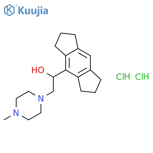 1-(1,2,3,5,6,7-hexahydro-s-indacen-4-yl)-2-(4-methylpiperazin-1-yl)ethanol dihydrochloride structure