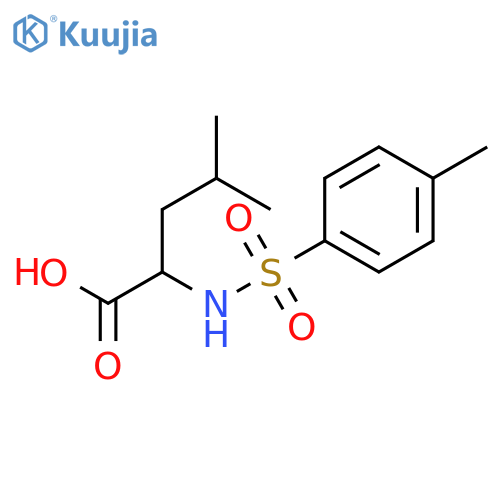 4-Methyl-2-(4-methylphenyl)sulfonylaminopentanoic Acid structure