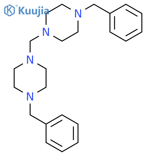 Piperazine, 1,1'-methylenebis[4-(phenylmethyl)- structure