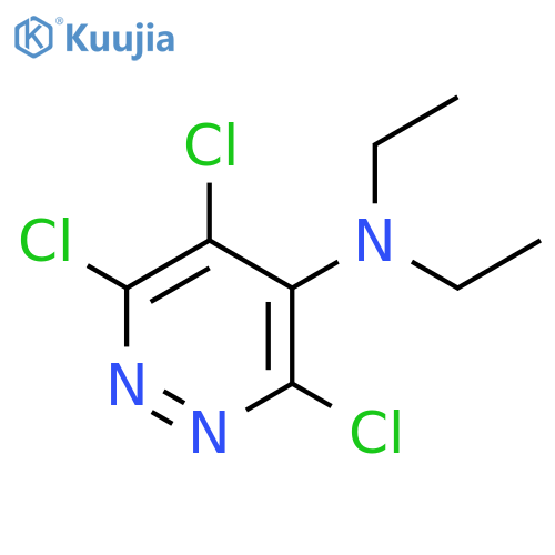 3,5,6-trichloro-N,N-diethylpyridazin-4-amine structure