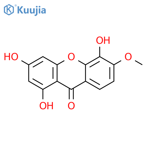 1,3,5-trihydroxy-6-methoxyxanthone structure