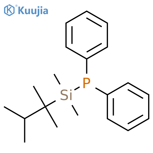 Phosphine, [dimethyl(1,1,2-trimethylpropyl)silyl]diphenyl- structure