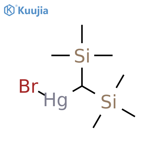 Mercury, [bis(trimethylsilyl)methyl]bromo- structure