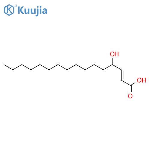 2-HEXADECENOIC ACID, 4-HYDROXY-, (E)- structure