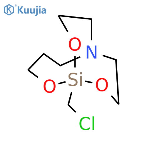 2,9,10-Trioxa-6-aza-1-silabicyclo[4.3.3]dodecane, 1-(chloromethyl)- structure