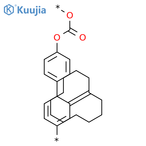 Poly(oxycarbonyloxy-1,4-phenylenecyclododecylidene-1,4-phenylene) structure