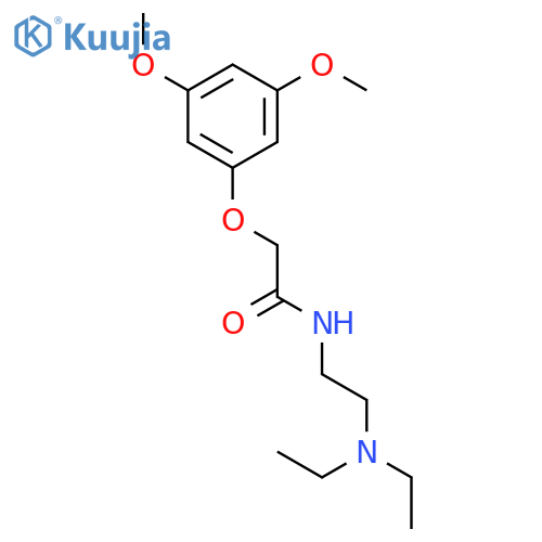 N-[2-(diethylamino)ethyl]-2-(3,5-dimethoxyphenoxy)acetamide structure