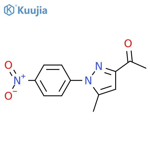 Ethanone, 1-[5-methyl-1-(4-nitrophenyl)-1H-pyrazol-3-yl]- structure