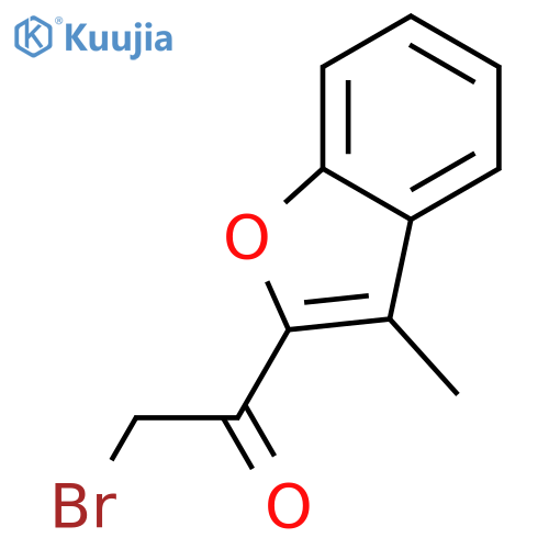 2-bromo-1-(3-methyl-1-benzofuran-2-yl)ethan-1-one structure