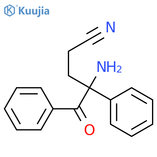 Benzenepentanenitrile,  -gamma--amino--delta--oxo--gamma--phenyl-  (9CI) structure