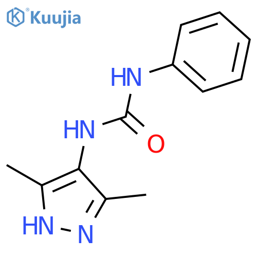 Urea, N-(3,5-dimethyl-1H-pyrazol-4-yl)-N'-phenyl- structure