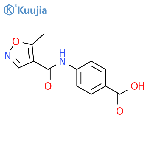 4-(5-Methyl-1,2-oxazole-4-amido)benzoic Acid structure