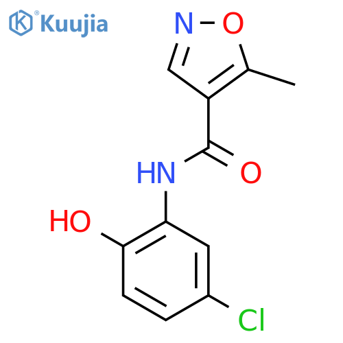 4-ISOXAZOLECARBOXAMIDE, N-(5-CHLORO-2-HYDROXYPHENYL)-5-METHYL- structure