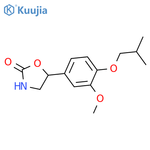 2-Oxazolidinone, 5-[3-methoxy-4-(2-methylpropoxy)phenyl]- structure