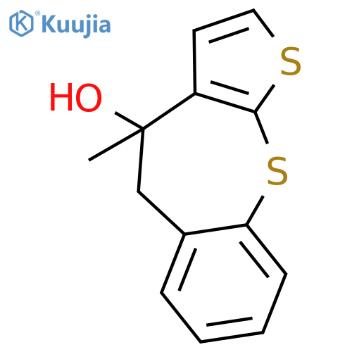 Thieno[2,3-b][1]benzothiepin-4-ol, 4,5-dihydro-4-methyl- structure