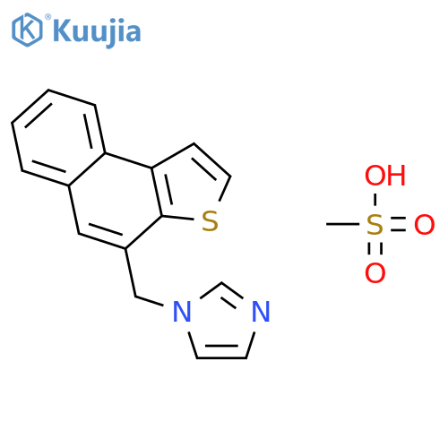 1H-IMIDAZOLE, 1-(NAPHTHO[2,1-B]THIEN-4-YLMETHYL)-, METHANESULFONATE structure
