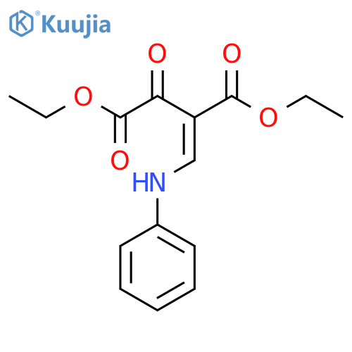 Butanedioic acid, oxo[(phenylamino)methylene]-, diethyl ester, (E)- structure