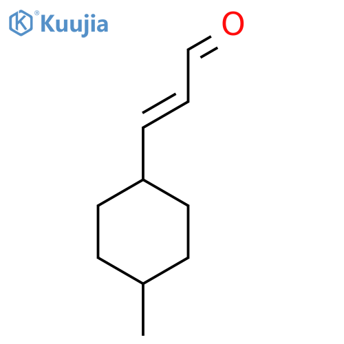 3-(4-methylcyclohexyl)prop-2-enal structure