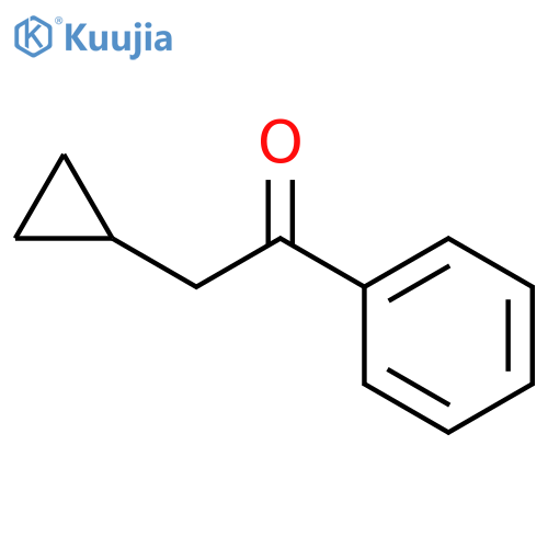 2-cyclopropyl-1-phenylethan-1-one structure