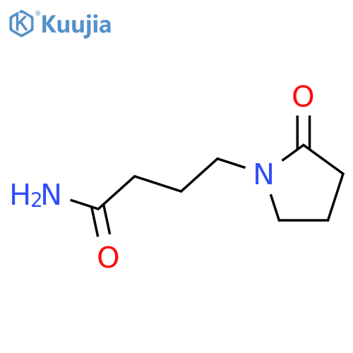 2-Oxo-1-pyrrolidinebutyramide structure