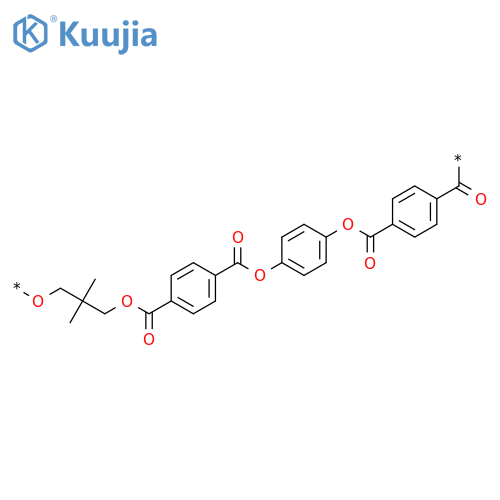 Poly[oxy(2,2-dimethyl-1,3-propanediyl)oxycarbonyl-1,4-phenylenecarbonyloxy-1,4-phenyleneoxycarbonyl-1,4-phenylenecarbonyl] structure