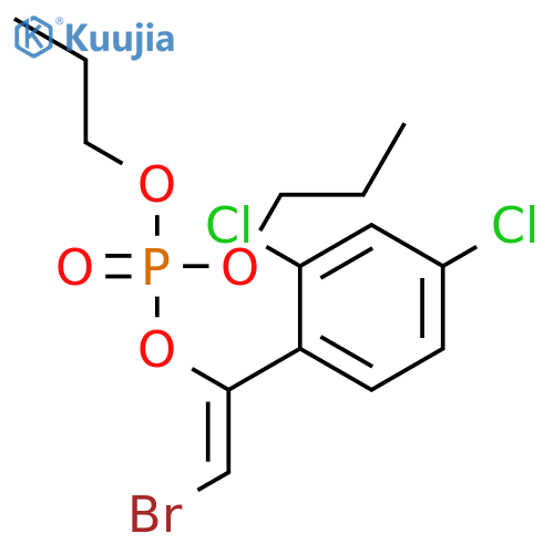 Phosphoric acid, 2-bromo-1-(2,4-dichlorophenyl)ethenyl dipropyl ester structure
