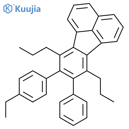 Fluoranthene, 8-(4-ethylphenyl)-9-phenyl-7,10-dipropyl- structure