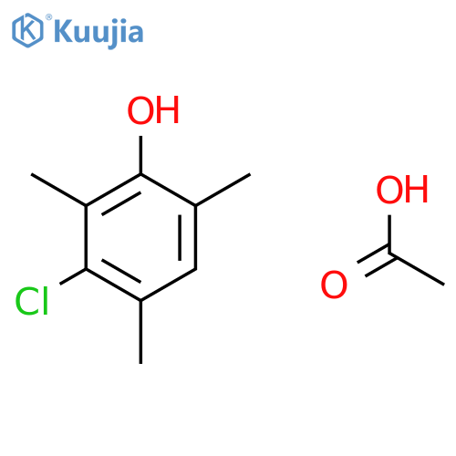 Phenol, 3-chloro-2,4,6-trimethyl-, acetate structure