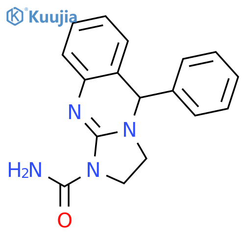 IMIDAZO[2,1-B]QUINAZOLINE-1(5H)-CARBOXAMIDE, 2,3-DIHYDRO-5-PHENYL- structure