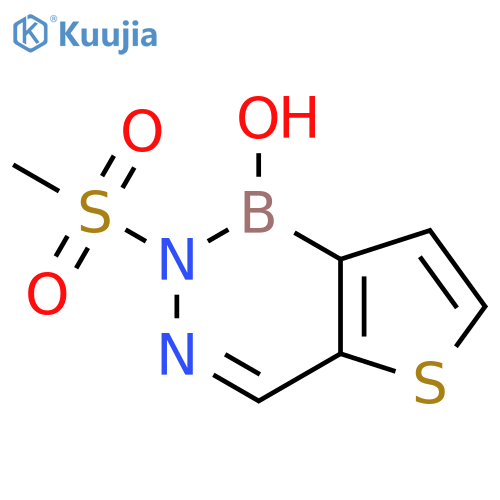 1-Hydroxy-2-methylsulfonylthieno[3,2-d]diazaborinine structure