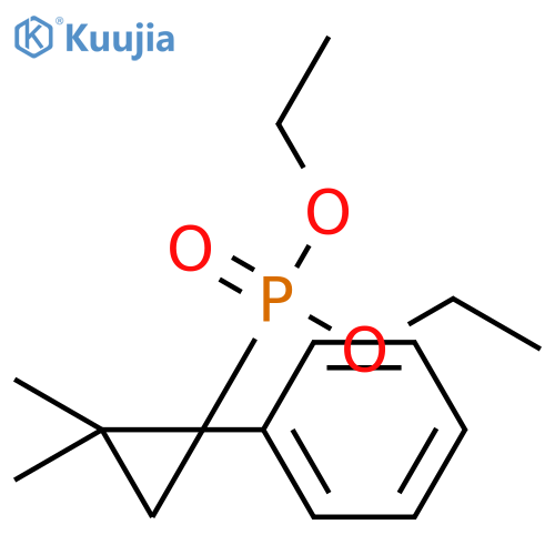 Phosphonic acid, (2,2-dimethyl-1-phenylcyclopropyl)-, diethyl ester structure