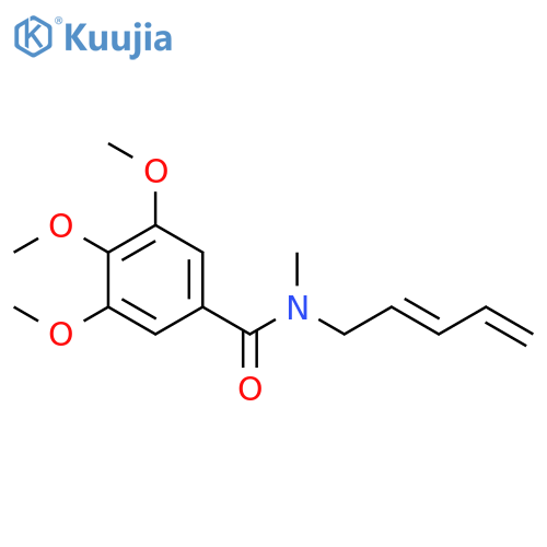 Benzamide, 3,4,5-trimethoxy-N-methyl-N-2,4-pentadienyl-, (E)- structure